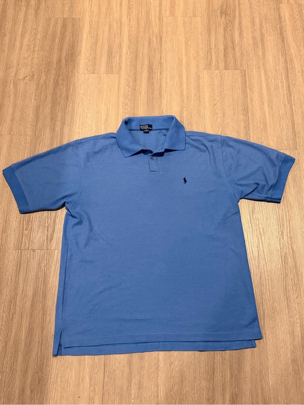 Vintage Polo Ralph Lauren Polo Shirt Mens 2XL Made in USA Blue Preppy
